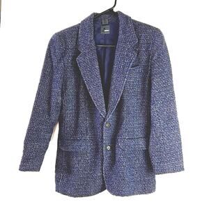 Vintage LizWear by Liz Claiborne Women's Multi Tweed Wool blend Jacket Size 4P